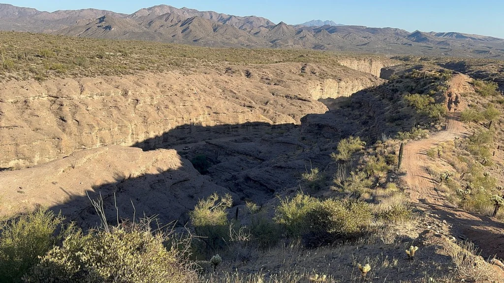 desert views on trail ride
