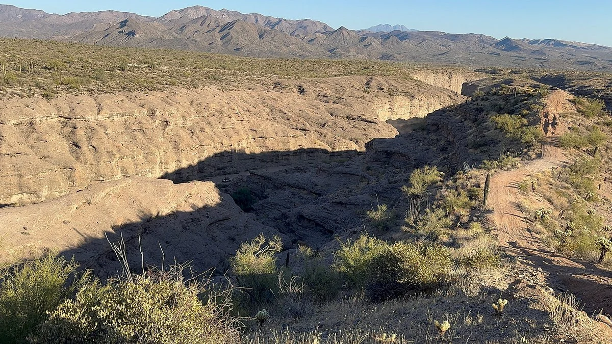 desert views on trail ride
